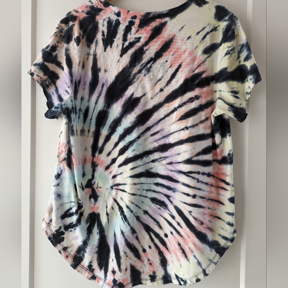 EUC Vintage Havana Tie-dye Relaxed fit V-neck Tee in Size Small - Picture 2 of 6